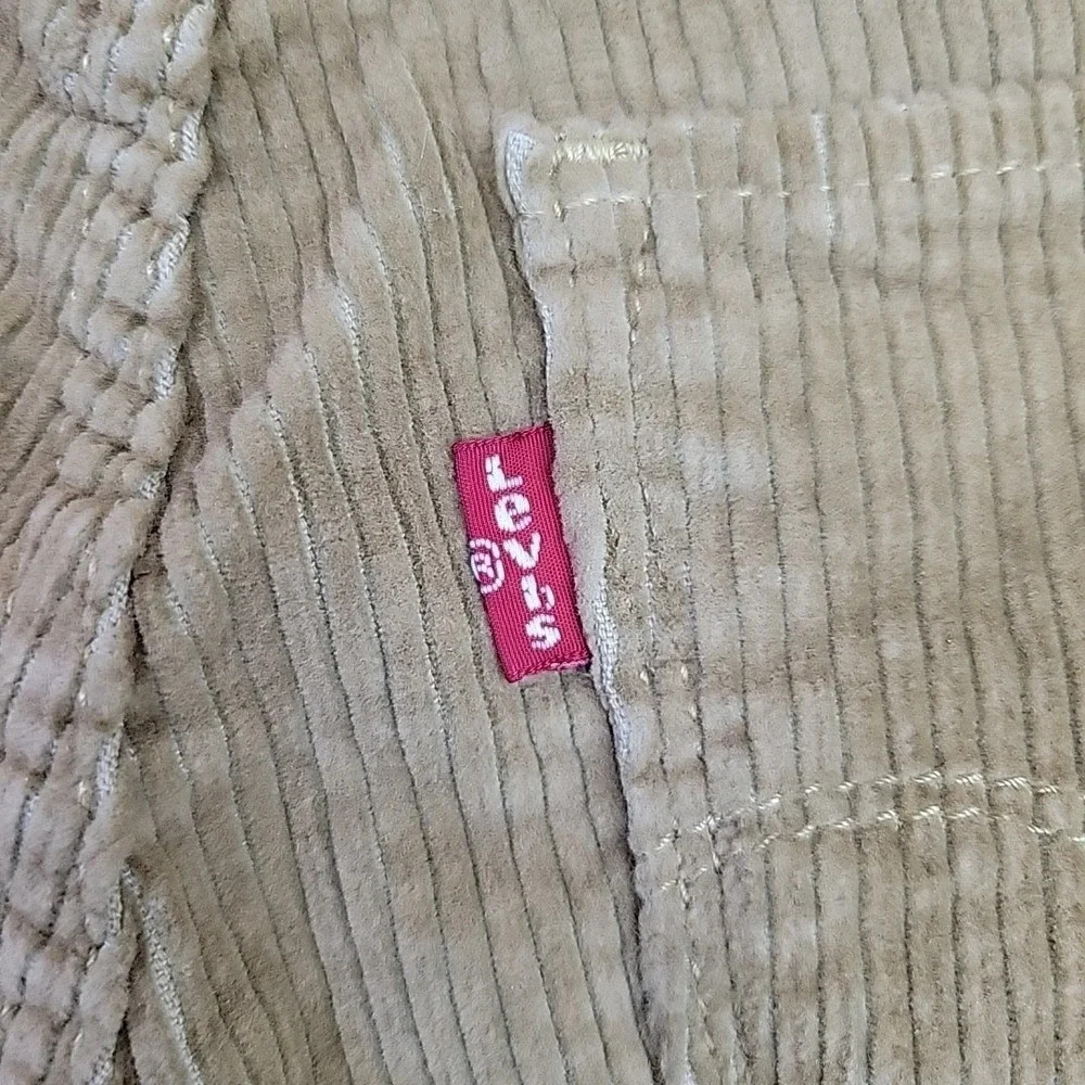 Levi's 511‎ Skinny Corduroy Pants Women's 28x30 Tan Beige Stretch Casual